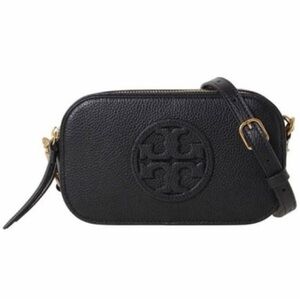 Tory Burch Mini Miller Black Leather Crossbody Bag